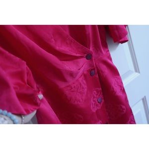 Sandro Hot Pink silk dress